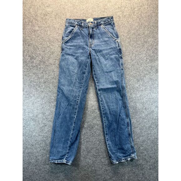 BDG Denim - BDG‎ Jeans Women's 25 Carpenter Blue Straight Leg High Rise Denim Jeans Pants